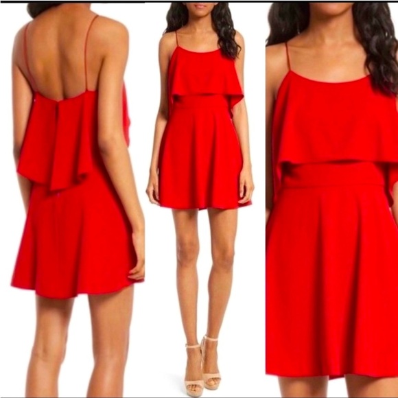 Alice + Olivia Dresses & Skirts - Alice + Olivia Kipp Layered Ruffle Short Dress size 0